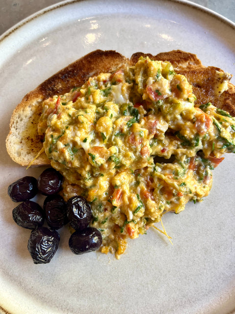 Spicy Turkish Scrambled Eggs (Menemen)