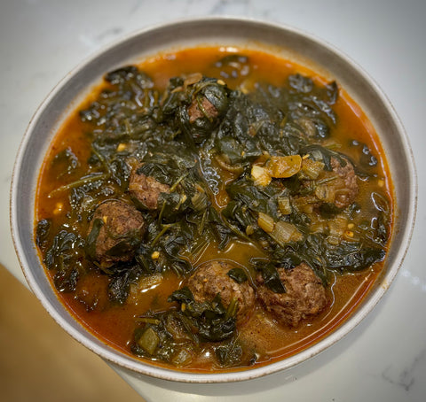 Kofte Meatballs & Spinach